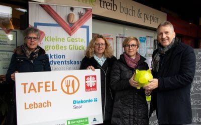 Adventskasse Aktion – Landrat Lauer sammelte für die Lebacher Tafel
