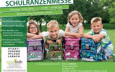 Schulranzenmesse – Dienstag 19.03.2019