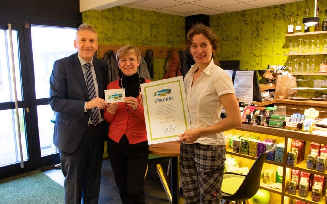 Bistro Zeitvertreib erhält FairTrade Auszeichnung