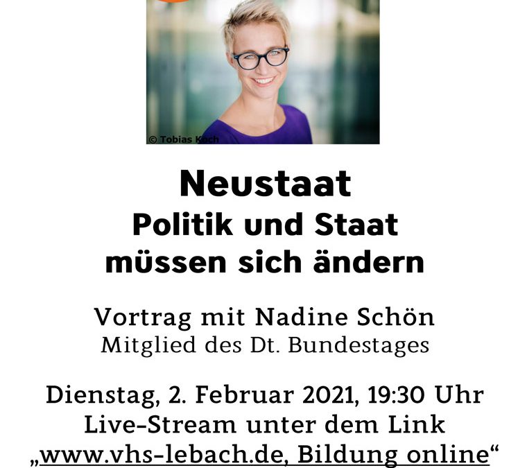 Online-Vortrag mit Nadine Schön