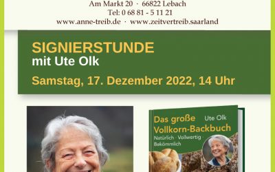 Signierstunde mit Ute Olk – Samstag 17.12.2022